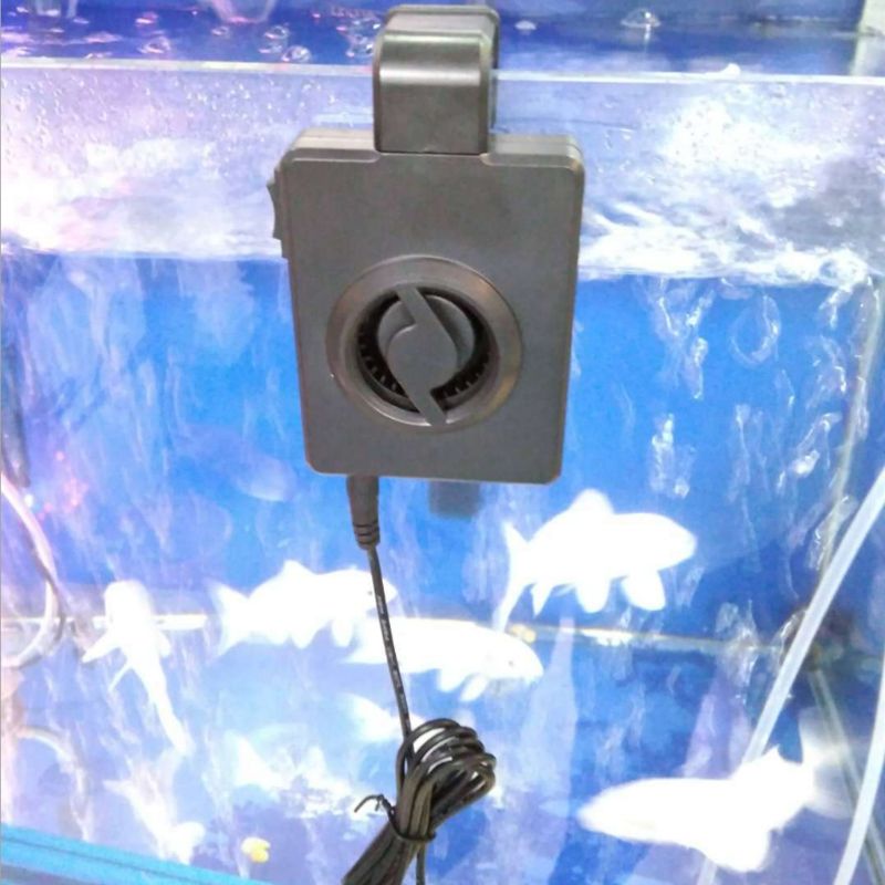 Fisch Panzer Hängen Mini Fan USB Ladung Kühlung Kühler Aquarium Zubehör 11UA