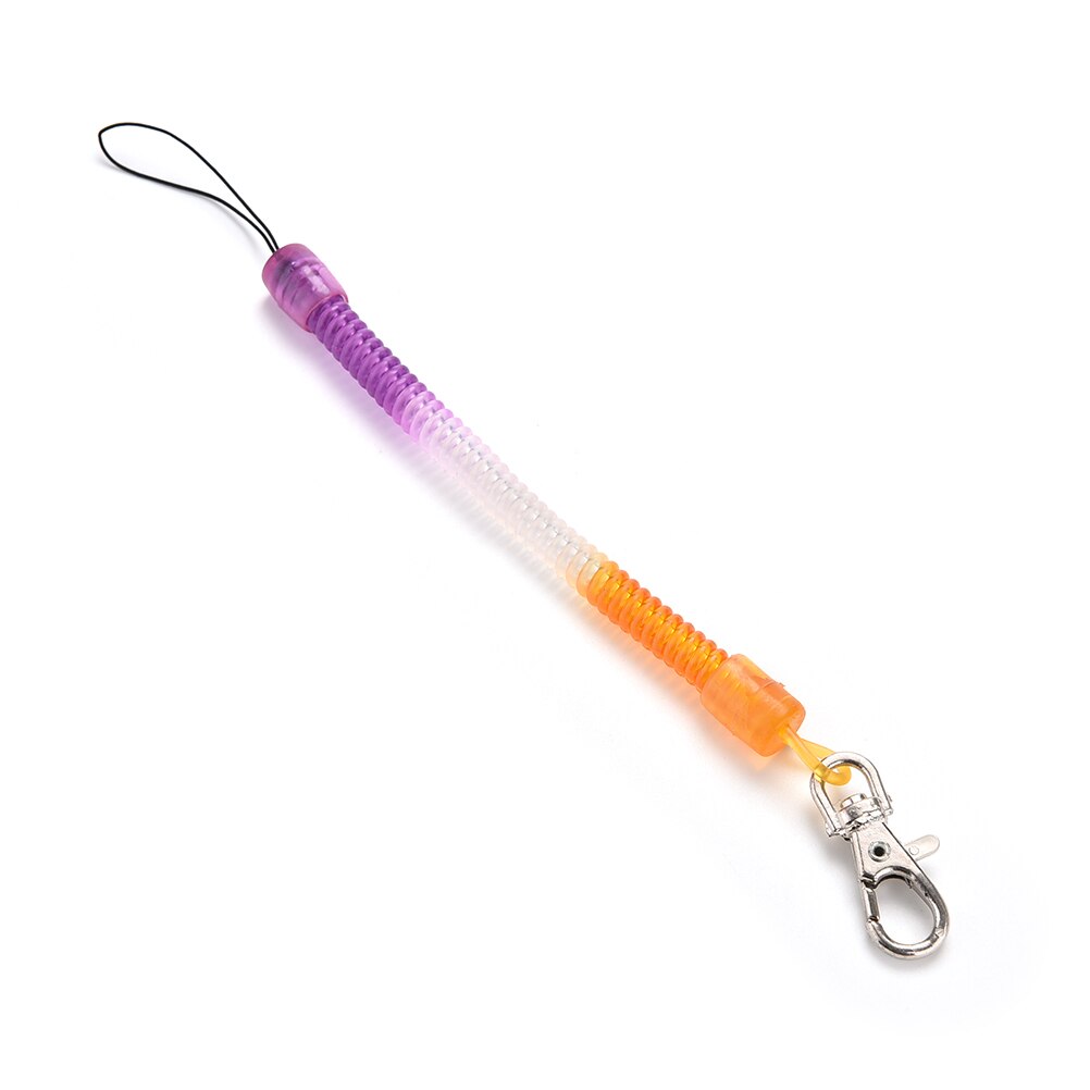 Corde élastique corde à ressort chaîne de téléphone mobile jouet en plastique porte-clés rétractable cordon téléphonique ressort porte-clés outil