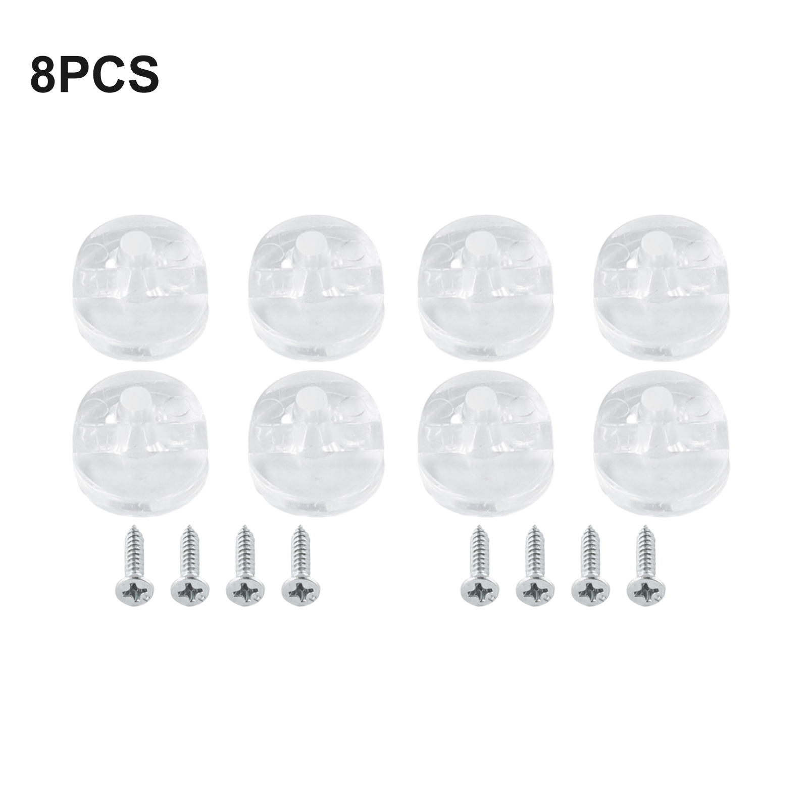 Abrazadera de vidrio para espejo de baño, Clips de montaje, Kit de fijación de espejo de pared, soporte de estante con tornillos de fijación, Hardware