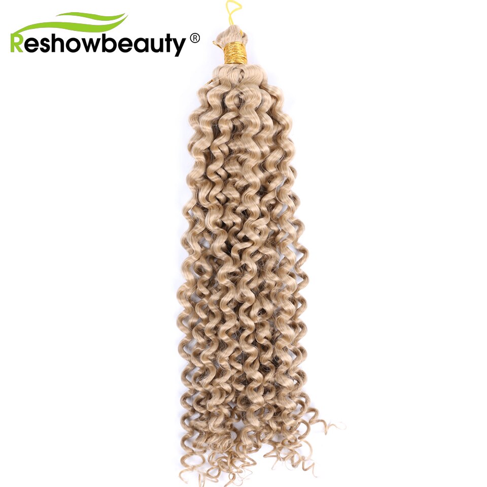 Hair Extension Water Wave Hair Bulk 14 inch 100g/piece Crochet Synthetic Braiding Hair Crochet Braids Hair Reshowbeauty: #24