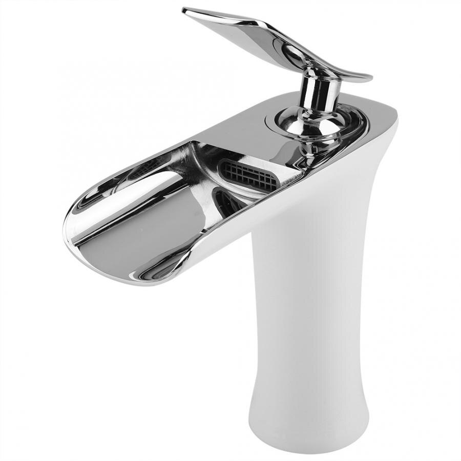 Bathtub Faucet Bathroom Chrome Faucet Waterfall Mixer One Hole Handle Water Mixer