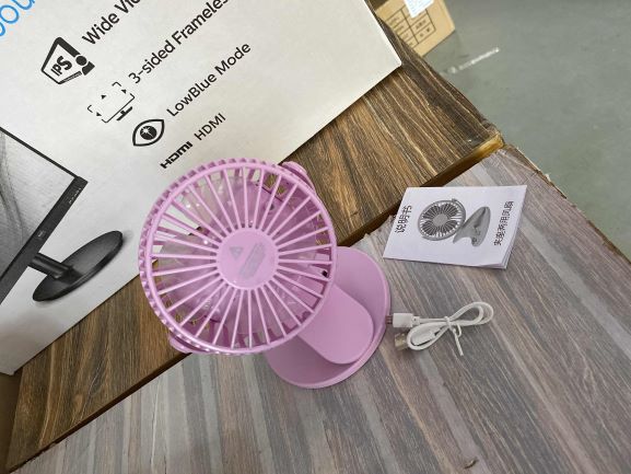 360 ° bureauventilator usb mini draagbare koeler stille draagbare koele oplaadbare ventilator klein met oplaadbare handluchtkoeler voor kamer: 04