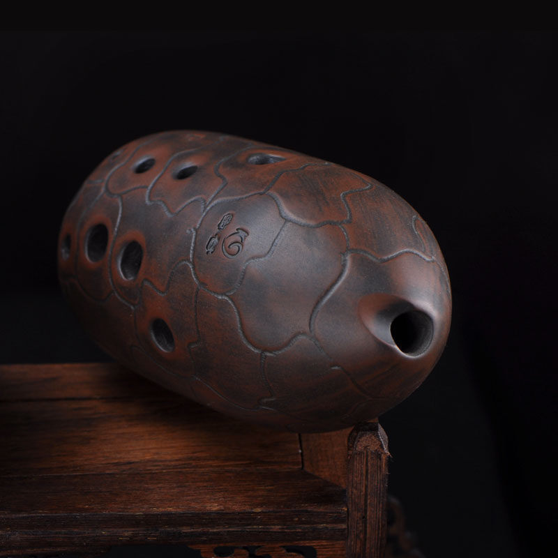 Chińnarty starożytny razy styl Ocarina instrument muzyczny profesjonalne 10-otwór dwuwarstwowa gliny Xun
