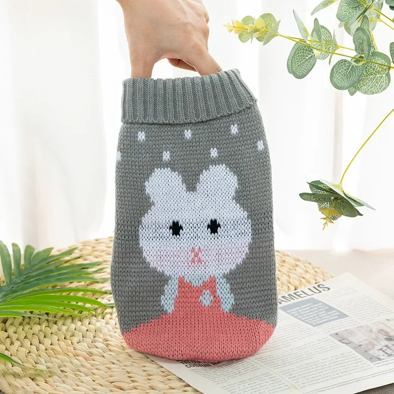 Hjumarayan Hondtruien Klein, Gebreide Truien voor Kleine Honden en Katten, Warme Huisdijkleding voor Winter Buiten, Zachte Trui Dikke Jas voor Mini Teckel, Toy Poodle, Pauw Groen S