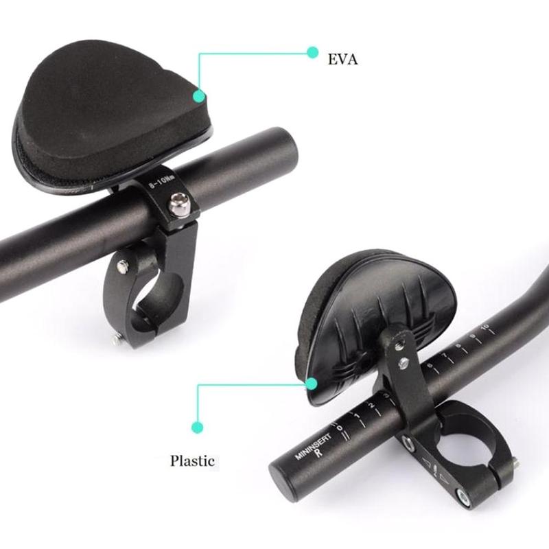 Bicycle Rest TT Handlebar Clip on Aero Bars Handlebar Road Triathlon Cycling Bike Extension Tri Handlebar Rest Bars Aerobar Y2A6