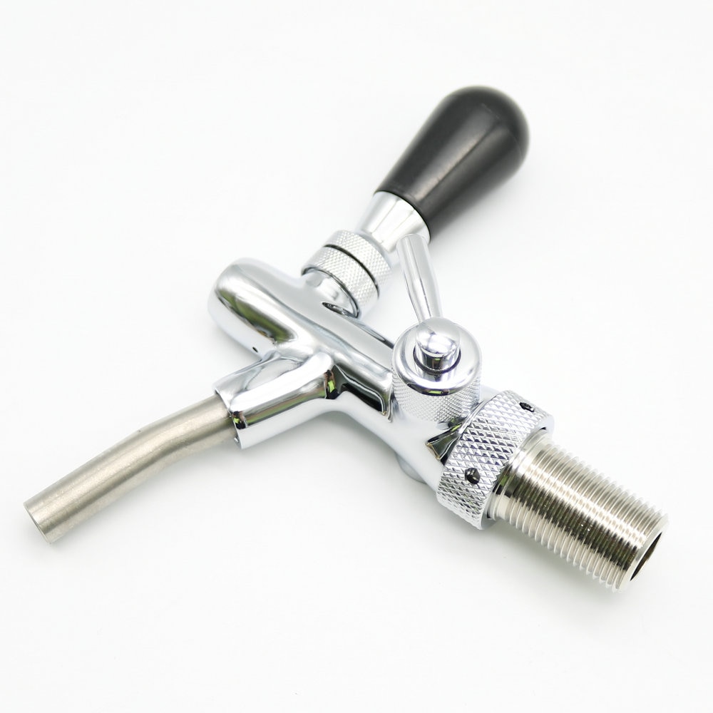 homebrew kegging beer tap for beer kegs,Flow Control beer faucet,homebrew making tap,brass draft beer tap Silver