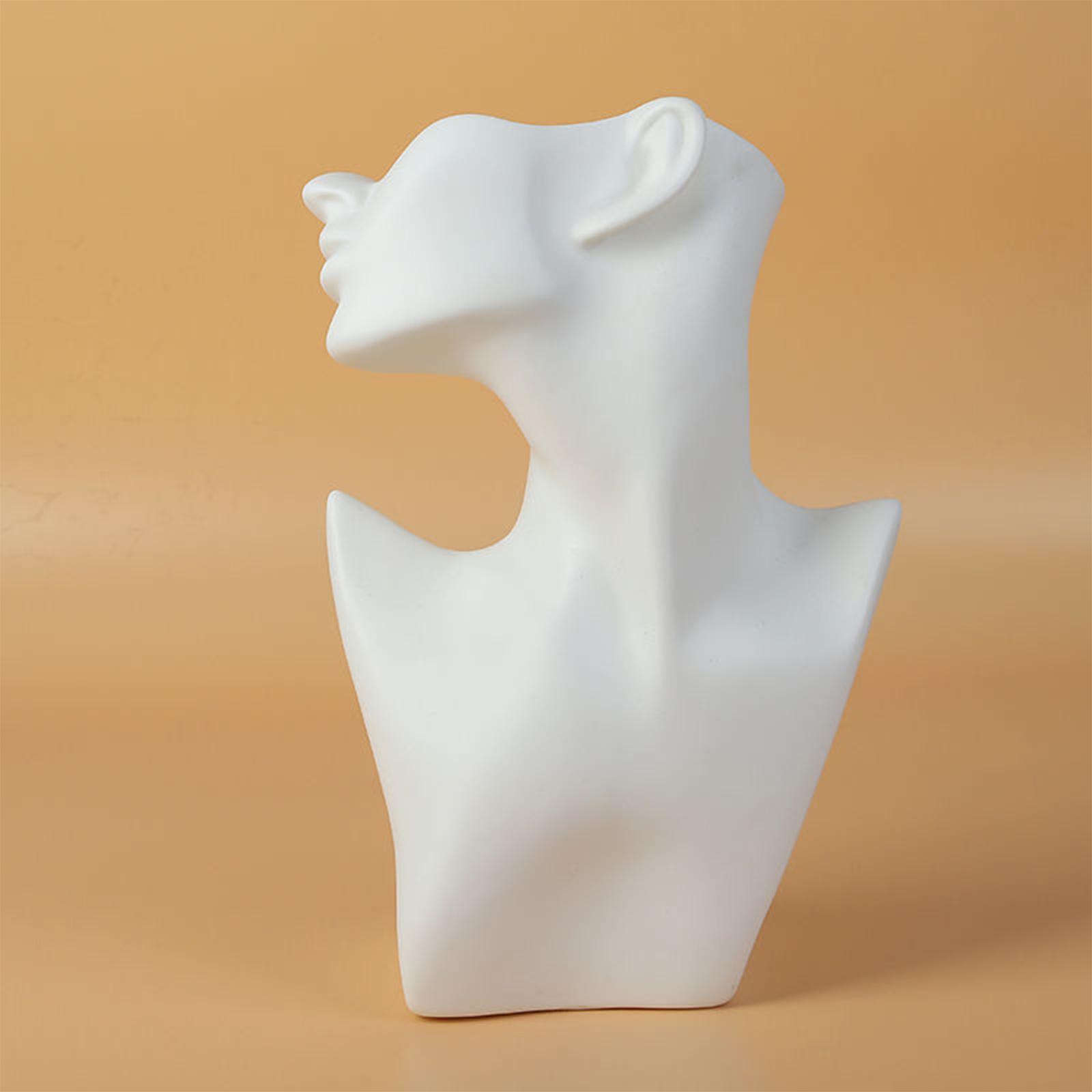 Creatieve ketting & oorbel display sieraden stand sieraden displays buste houder organisator voor hanger ketting armbanden sieraden: Rood