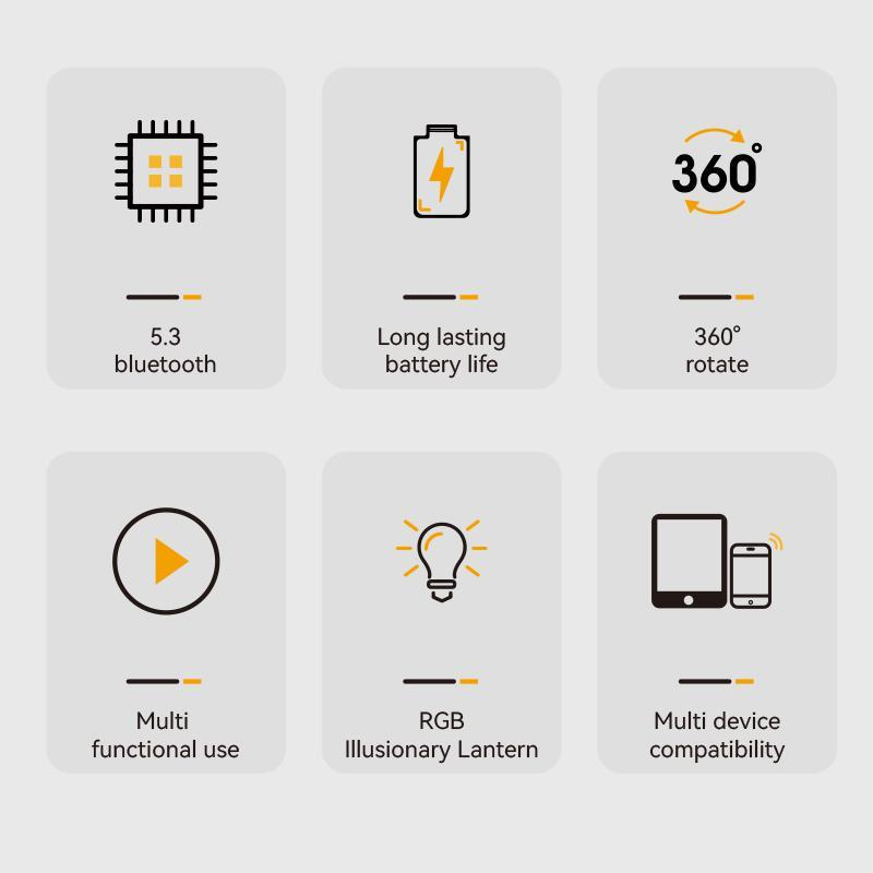 Mobiltelefonhållare med lde-ljus bluetooth-högtalare justerbar surfplatta fäste stöd bärbar trådlös högtalare