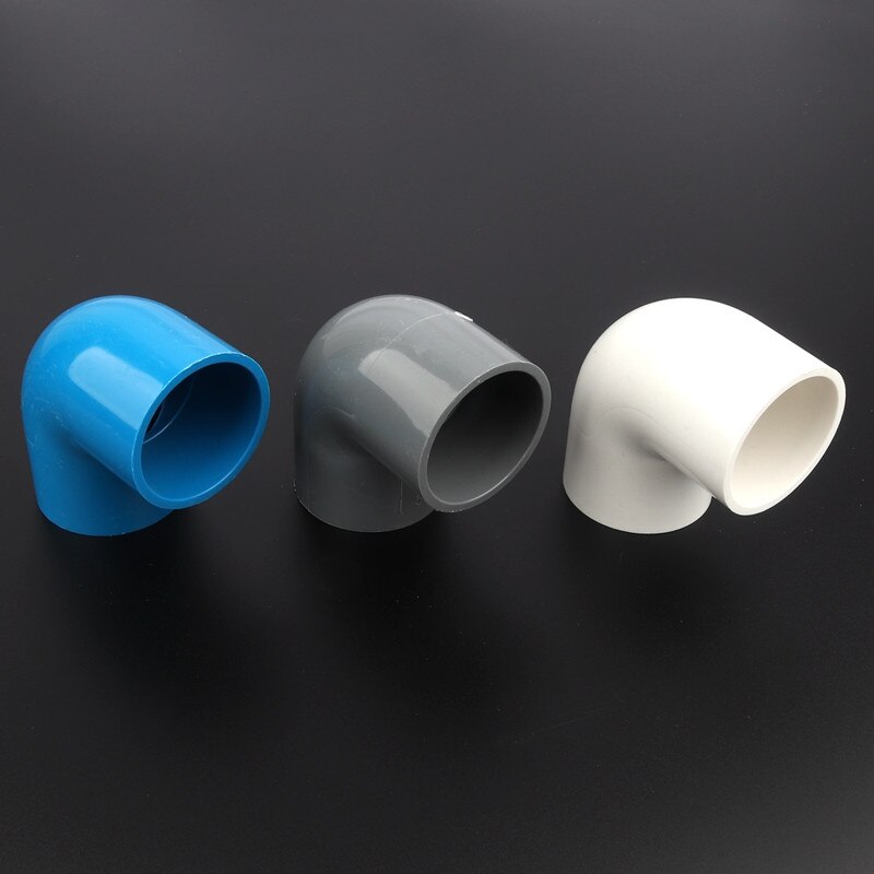 1pc 50mm PVC Elbow Joints Water Pipe Connector Irrigation System Fittings Household Tap Garden Water Connectors