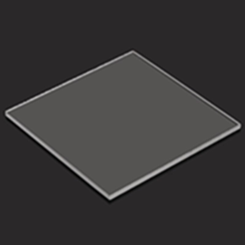 Feuilles de plexiglas teintées (PMMA) en acrylique Transparent | 100x100x2.8mm, plaque acrylique noir/blanc/rouge/vert/orange: Transparent