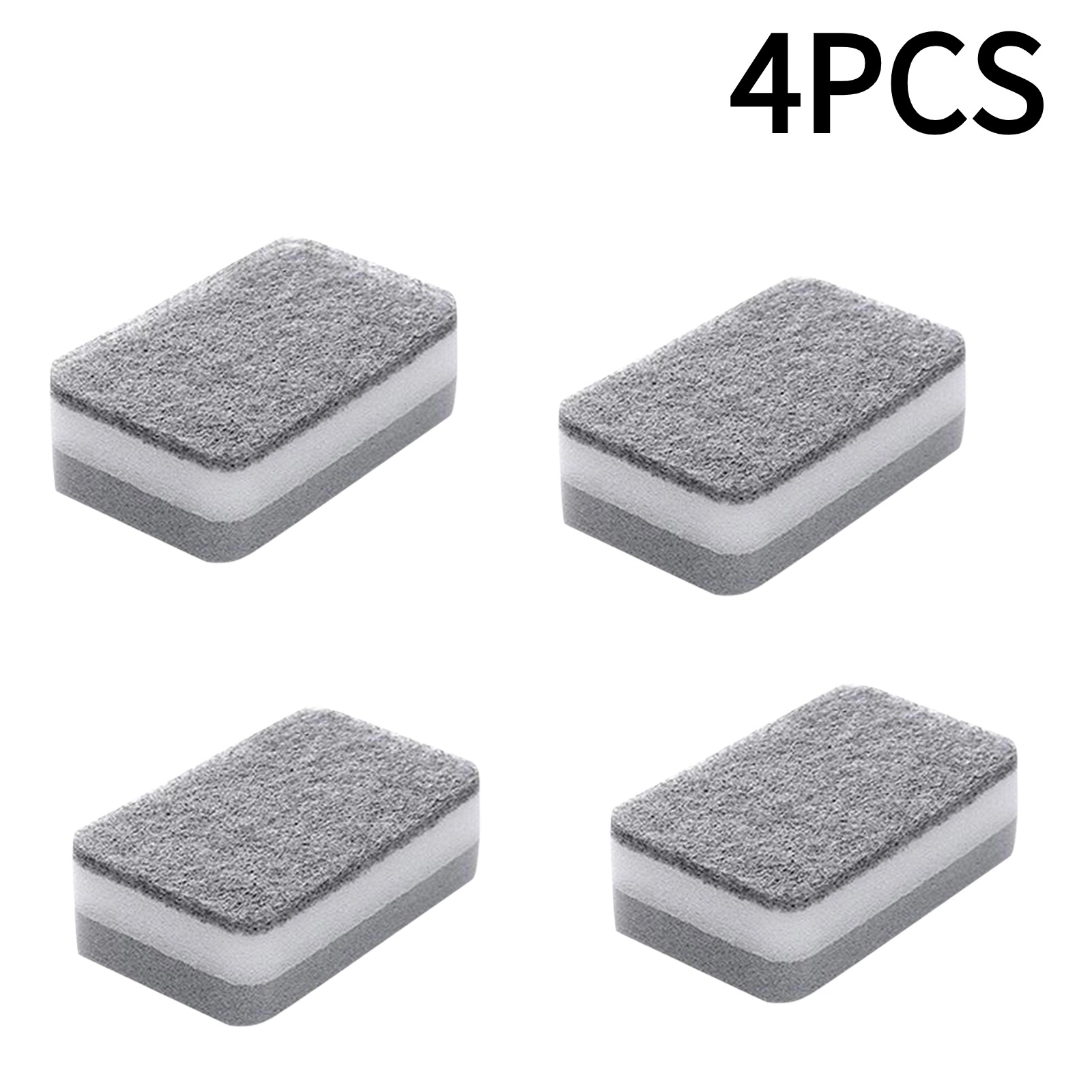 Éponges Magiques Réutilisables à Trois Couches, Tampons à Récurer pour Poêle, Pot, Vaisselle, Ménage, Cuisine, Lingettes, Brosse, Outils de Nettoyage: MULTI