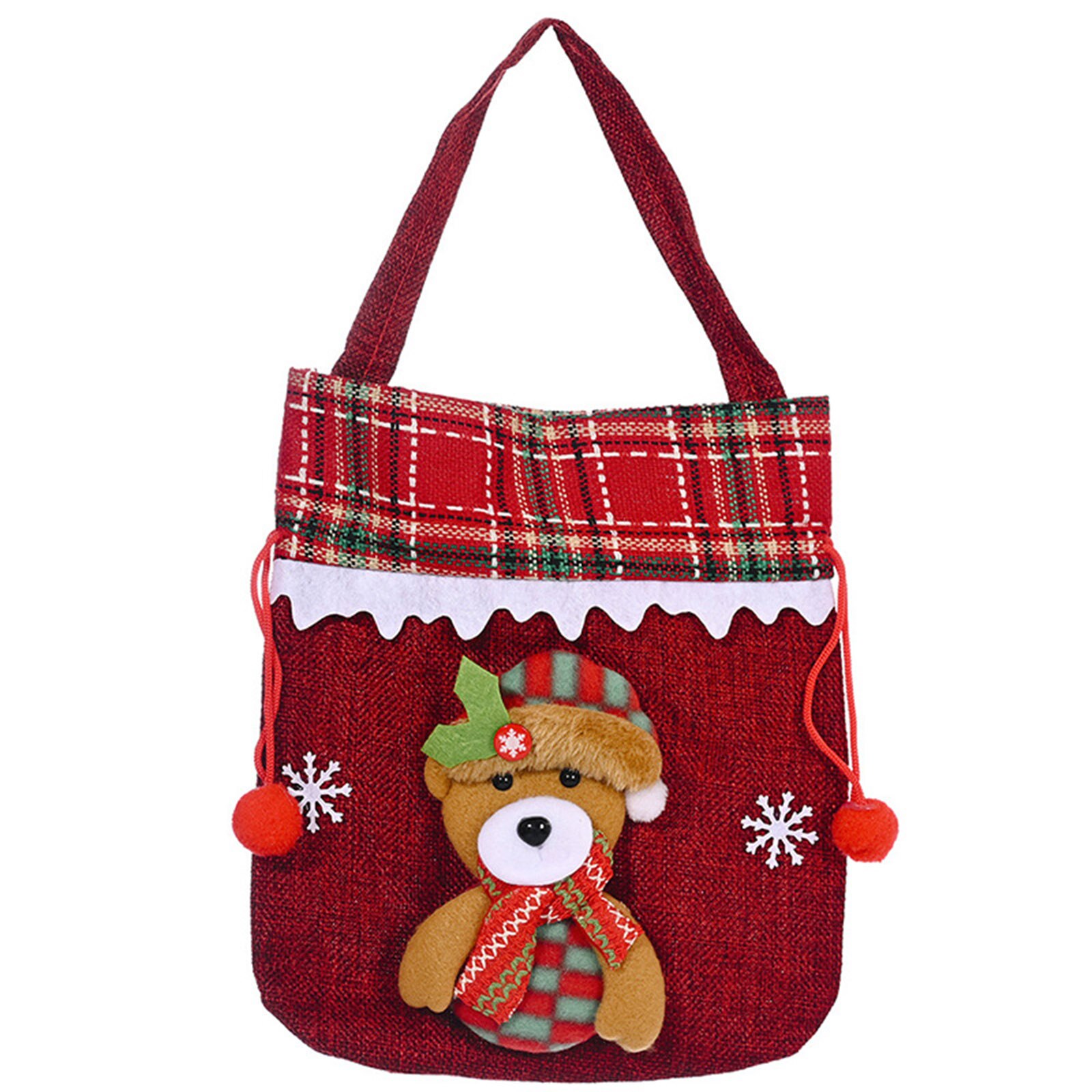 Julepose gammel mand snemand bærer slikpose hjem opbevaring festartikler  tp899: Jul bjørn