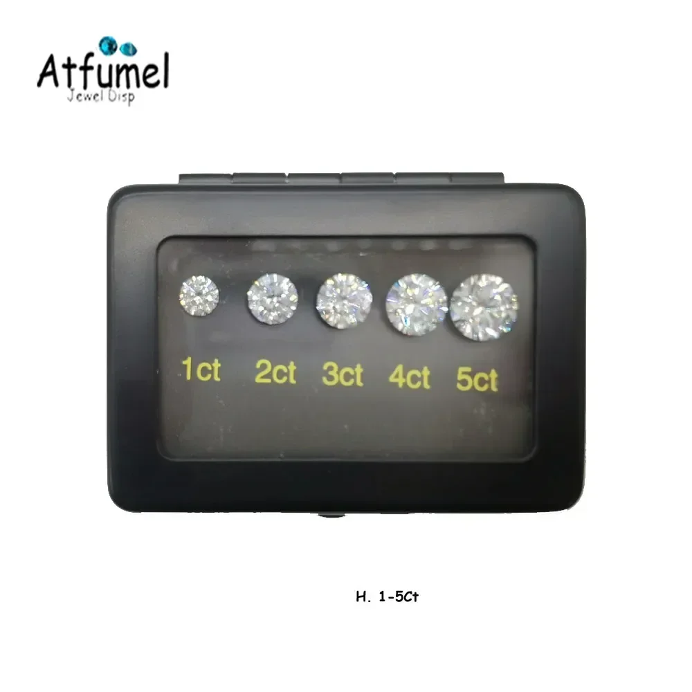 Diamond Zirconia Size Reference Contrast Carat Weight Diameter Special Cut Scale Master Teaching Tool Gemstone Contrast Tool: Maroon