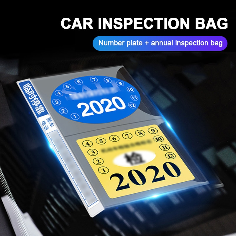 Car sticker Car free tear-proof bag annual inspection sticker glass annual inspection car inspection film sign car accessories