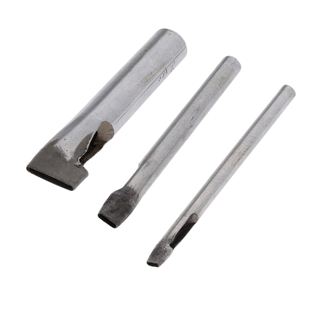 Oval Shape Hole Punch Set Punching Tool For Belt Gaskets Leather 2mm 3mm