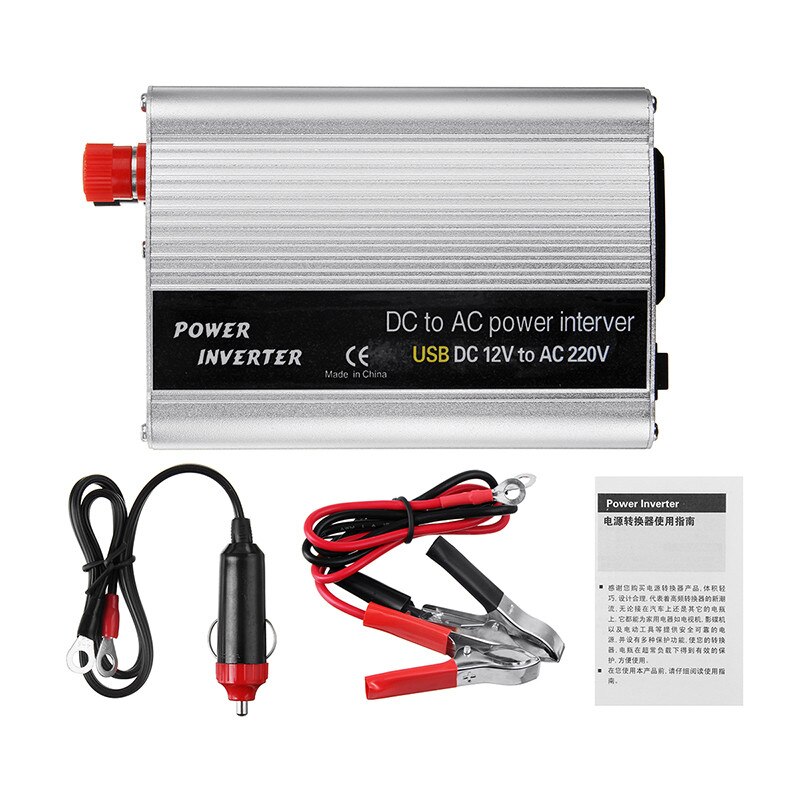 2000w dc 12v til  ac 220v usb bil strøm inverter oplader konverter adapter  dc 12 to ac 220 modificeret sinusbølge transformer