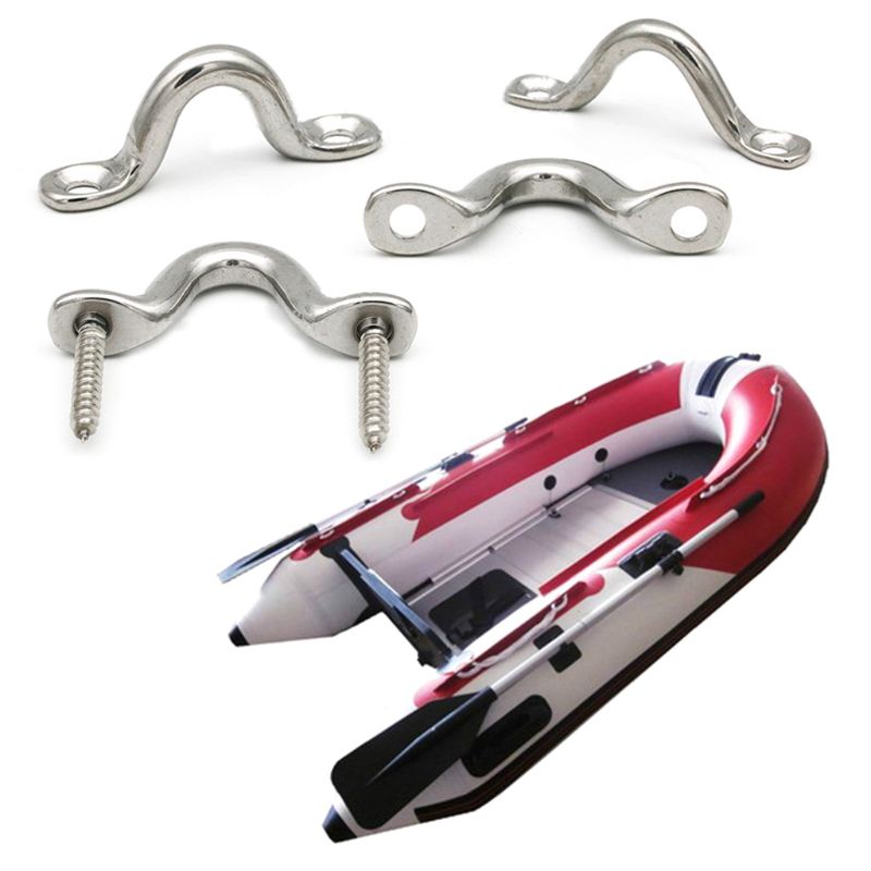 10 st  m5 304 rostfritt stål pad öga rem för båt dörrhandtag pull dörrbeslag knopp handtag