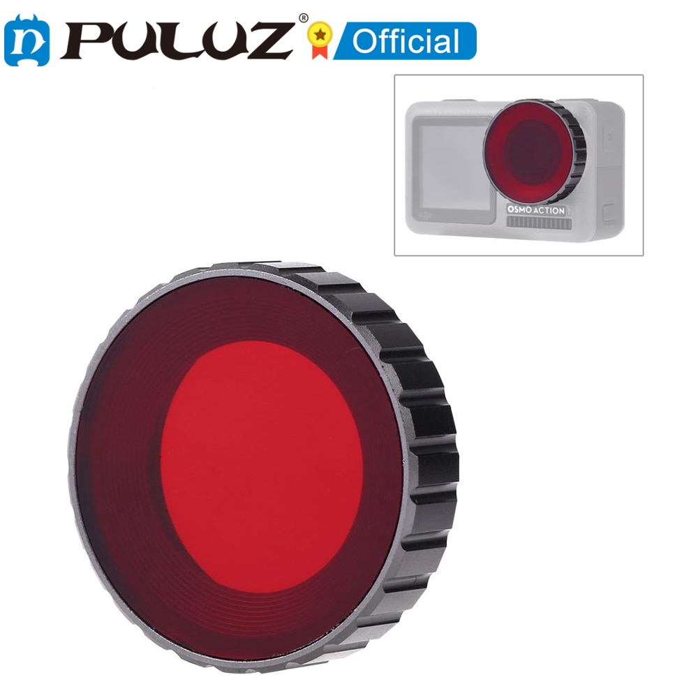 Puluz Duiken Kleur Lens Filter Voor Dji Osmo Action Sport Camera Behuizing Case Accessoires