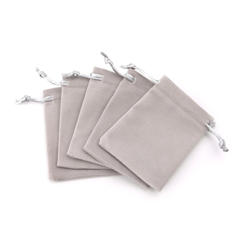 5 sztuk RPG worek kości aksamitna, zamykana na sznurek torby karty do tarota ozdoba do torby 10*12cm wysokiej jakości torba flanelowa prezent torba Drop Shipping: 13X18cm Gray