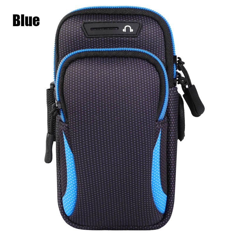 6Inch Outdoor Sport Telefoon Houder Armband Case Voor Samsung Gym Running Phone Bag Arm Band Case Voor Iphone 12 pro Max 11X7 +: 190mmx90mm Blue