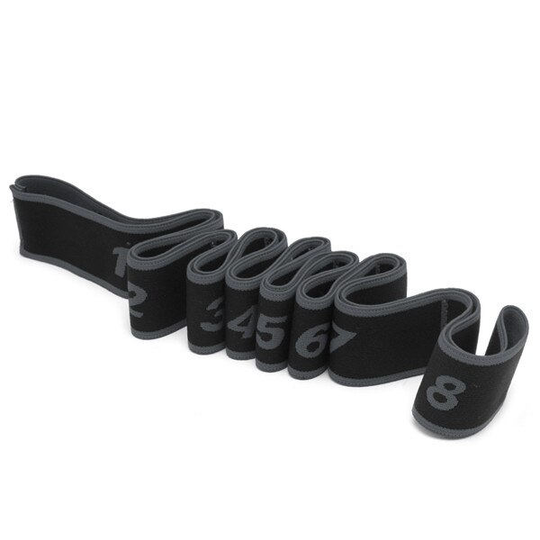 Gymnastiek volwassenen latijnse trainingsbanden pilates yoga stretch fitness elastische band  d5ba: Grijs