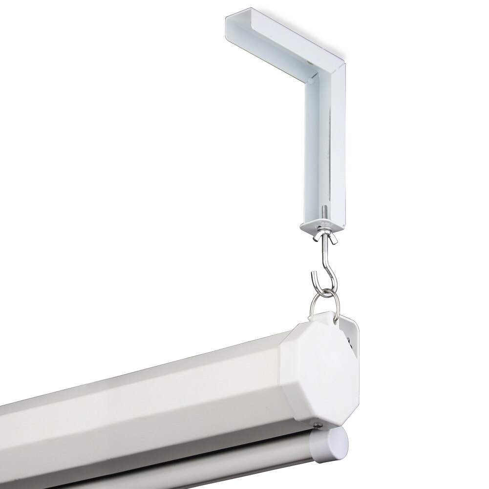 1pair Ceiling Wall Mounted L Bracket Anti Fall Off Universal Home Hanging With Hook Projector Screen Adjustable Easy Install