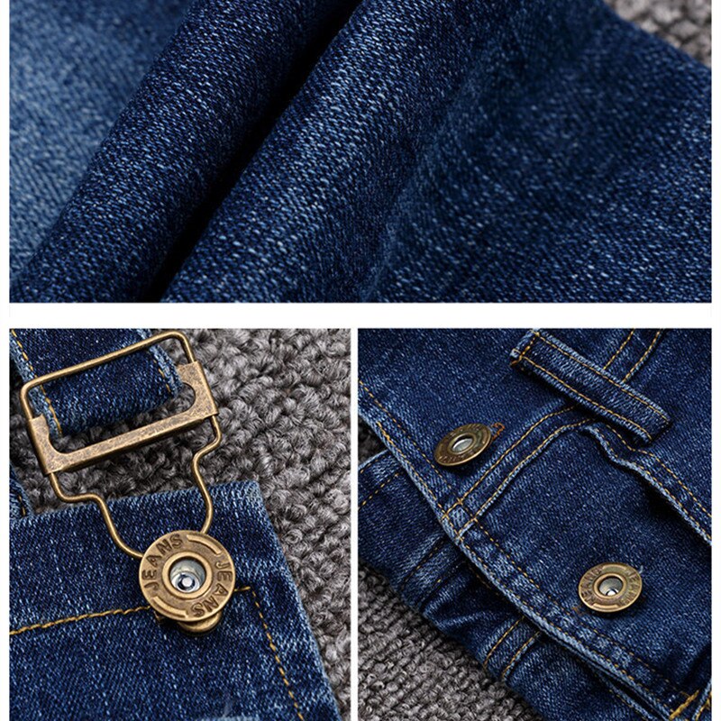 Primavera Otoño, pantalones vaqueros con tirantes para niñas, pantalones vaqueros estilo peto, Mono vaquero para niñas adolescentes, pantalones con tirantes informales 5-14T