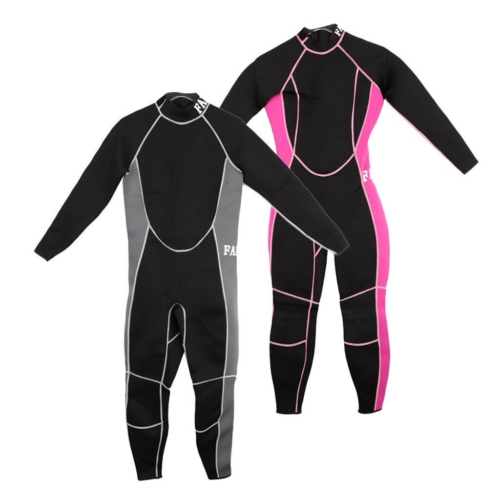 Women Men Neoprene 3mm Wetsuit Scuba Diving Full Suit Rash Guard Wetsuit for Water Sports