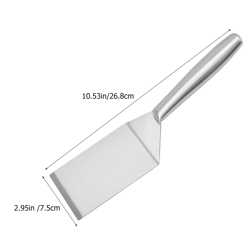 Espátula para freír carne de acero inoxidable para cocinar y palear multiusos, duradera y fácil de limpiar