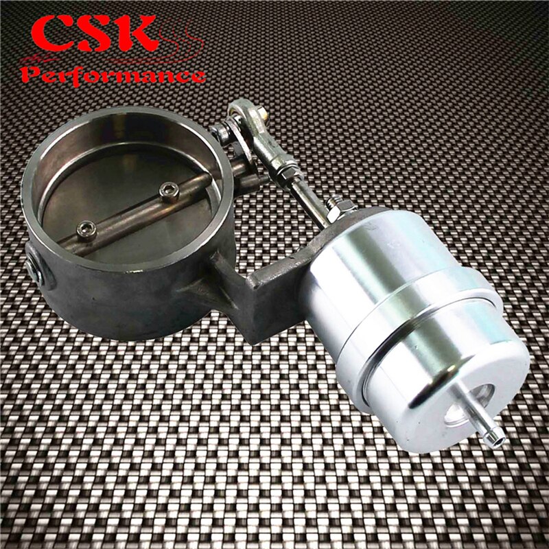 2.5" 63mm Exhaust Control Valve Set Vacuum Actuator Closed Style Cutout Downpipe