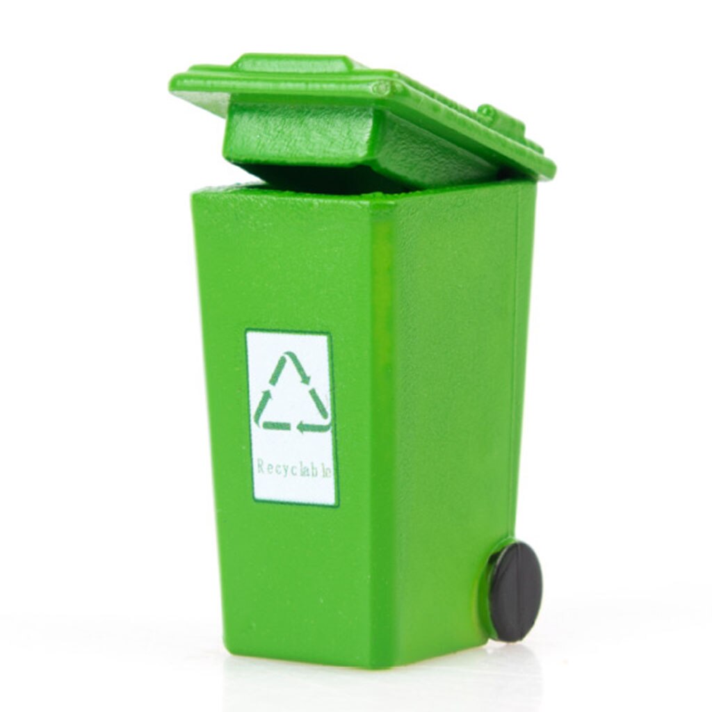 5 Kleur Plastic Mini Prullenbak Vuilnisbakken Kids Vuilnis Classificatie Curbside Truck Prullenbak Speelgoed Potlood Cup