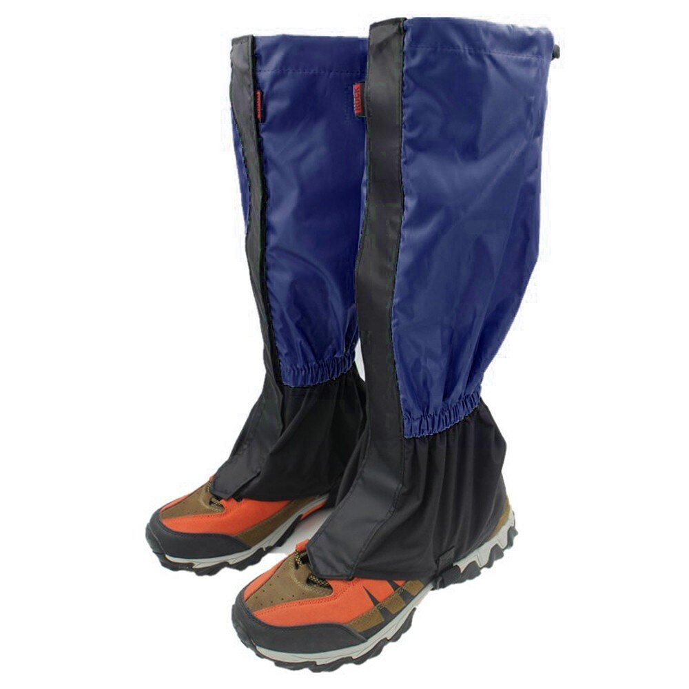 Outdoor Gaiters Sleeve Leg Protector Climbing Calf Sleeve Snowfield Desert Walking Cycling Waterproof Anti Dirt Gaiters Sleeve: Red
