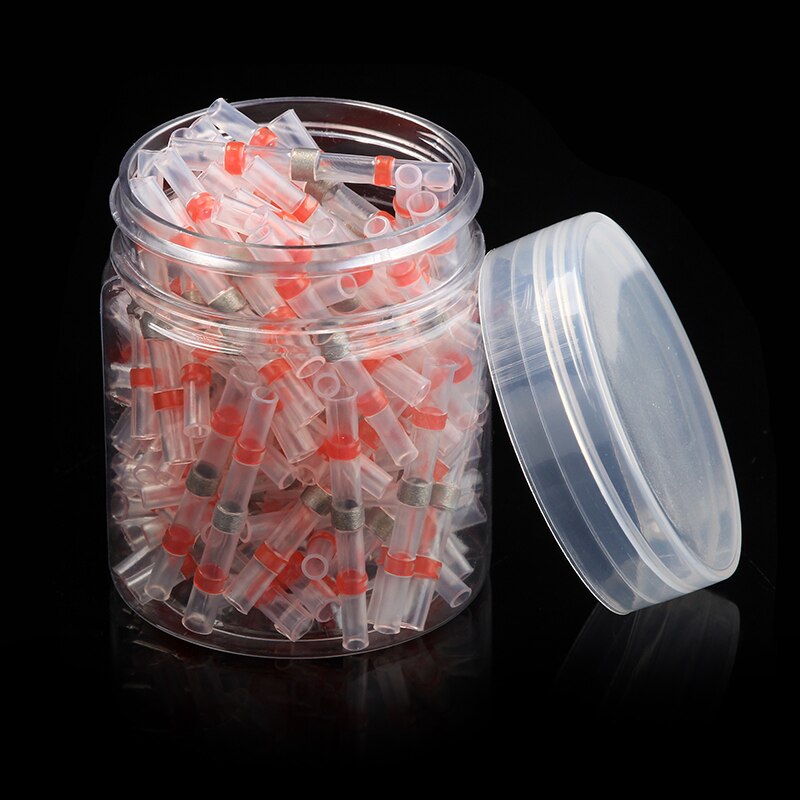 180 stuks rode waterdichte geïsoleerde krimpkousconnectoren soldeerafdichting draadconnectoren awg 22-18/ 0.5-1.0 mm: 100 stuks rood