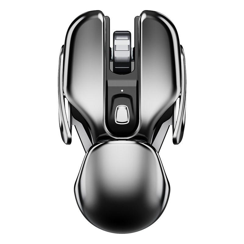 PX2 Metal 2.4G ricaricabile Wireless Mute 1600DPI Mouse 6 pulsanti per PC Laptop Computer Gaming Office Home Mouse impermeabile