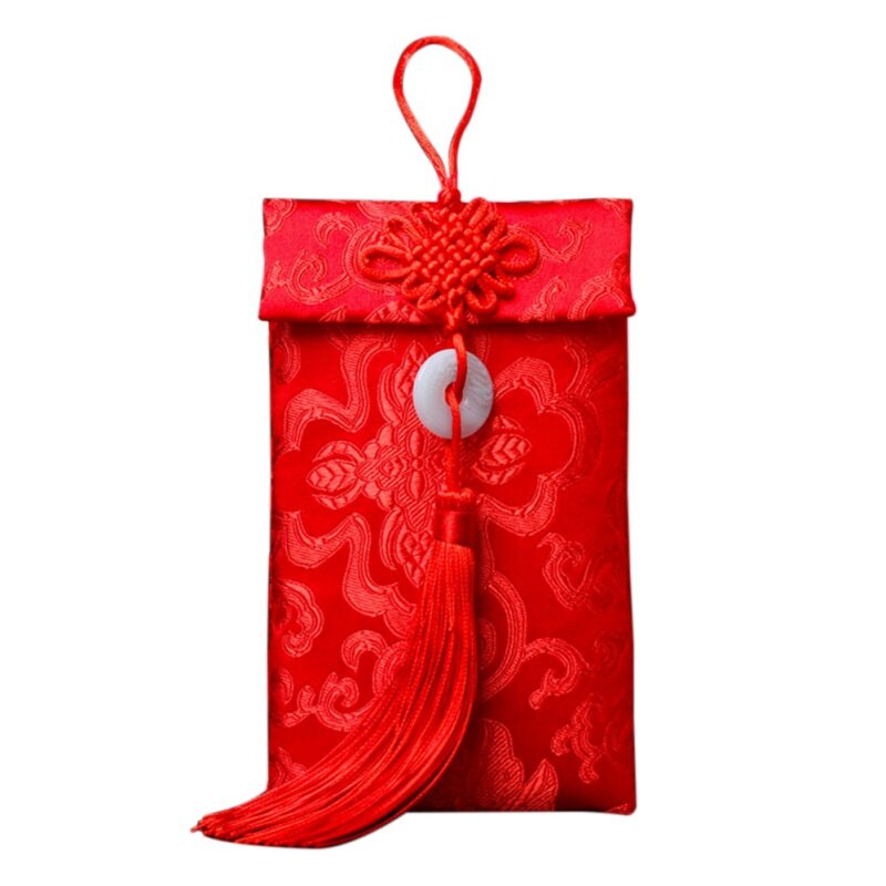 Unieke Hoge Quanlity Stof Rode Envelop Brokaat Voor Bruiloft Verjaardag Nieuwjaar Enveloppen
