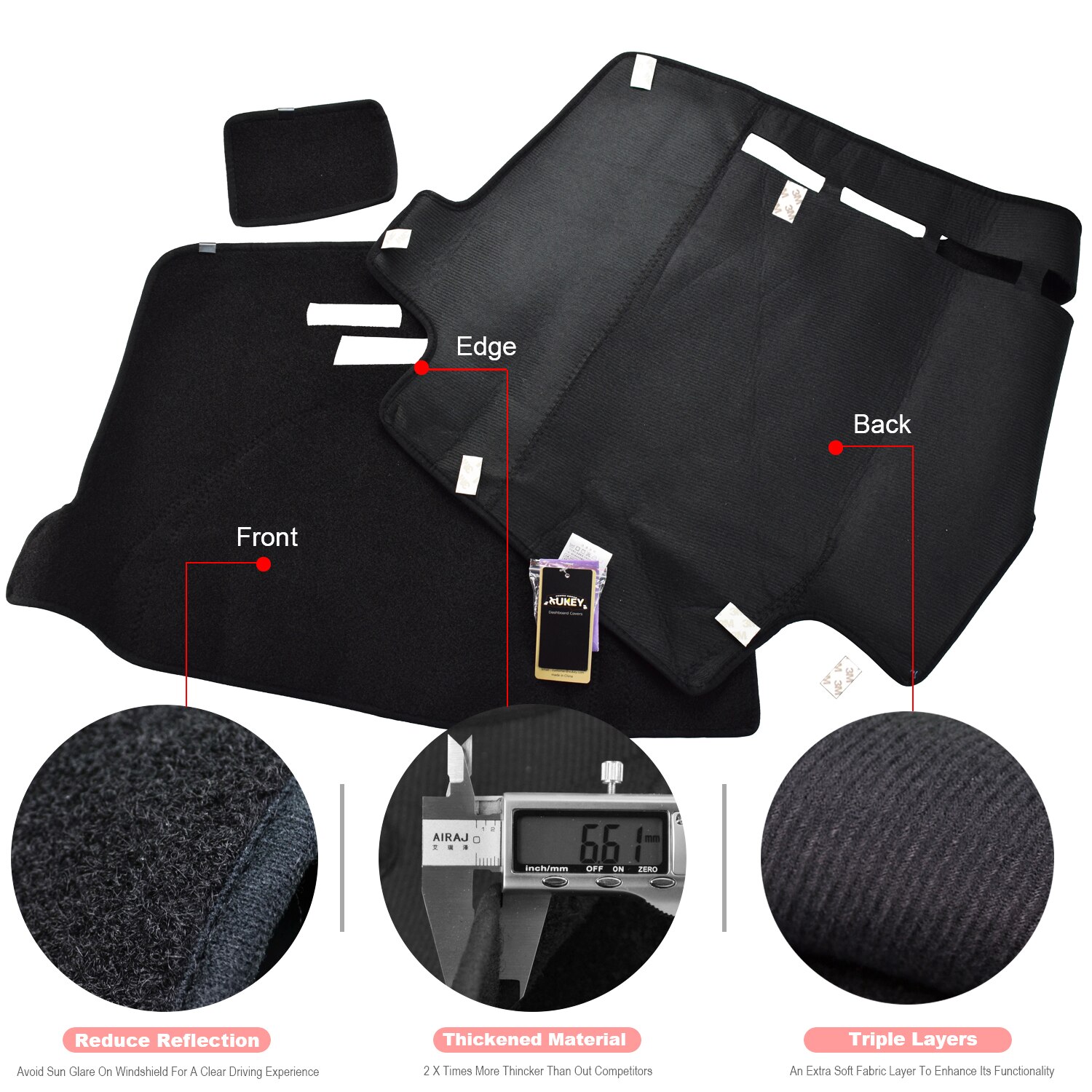 Xukey för ford  f150 f-150 instrumentbräda överdrag instrumentbräda instrumentbräda matta pad solskydd instrumentbräda skydd matta