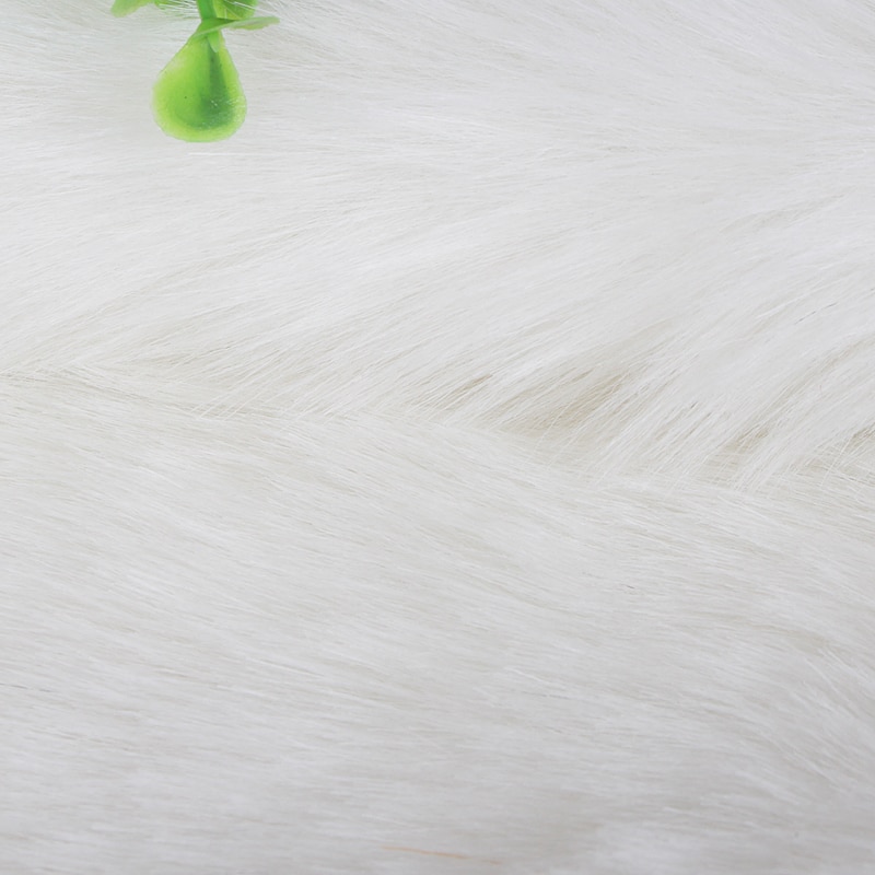 Black pink 7cm plush faux fur fabric long pile solid white fur fabric for sewing counter Jewelry Display background Photography