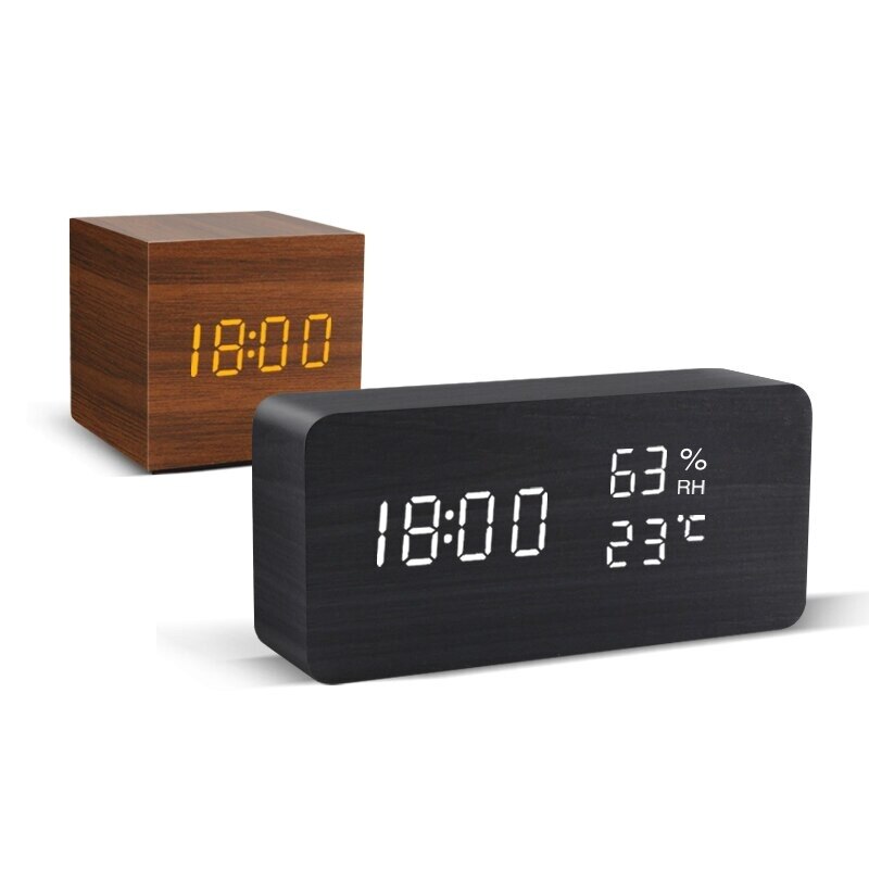 Horloge de office élelectro onique in stile vocale, horloge numérique de office alimentée per USB/AAA