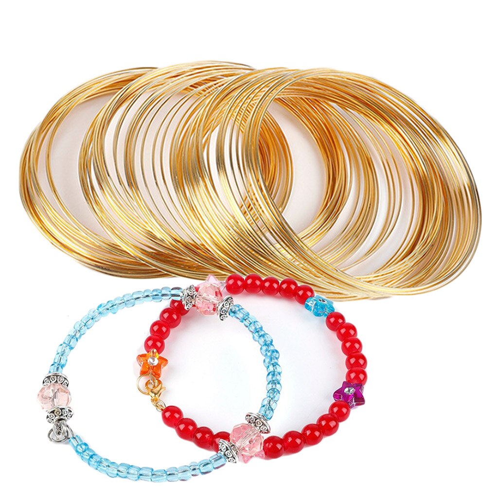 100 Cirkels Sieraden Wire Bangle Armband Maken Kralen Wire Wrap Diy Sieraden Maken Ketting Geheugen Koord