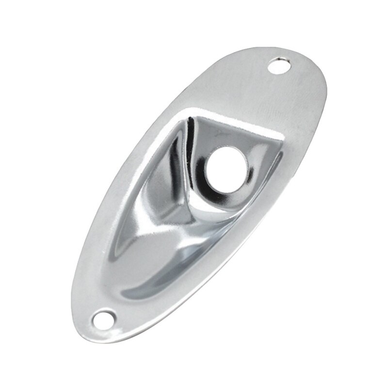 Black Boat Input Output Jack Plate Socket With Screws Guitar Parts Knobs Jacks Switches: BW