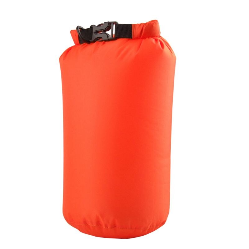 Nylon bærbar vandtæt tørpose pose til sejlads kajak fiskeri rafting svømning camping rafting sup snowboarding 8l: Orange