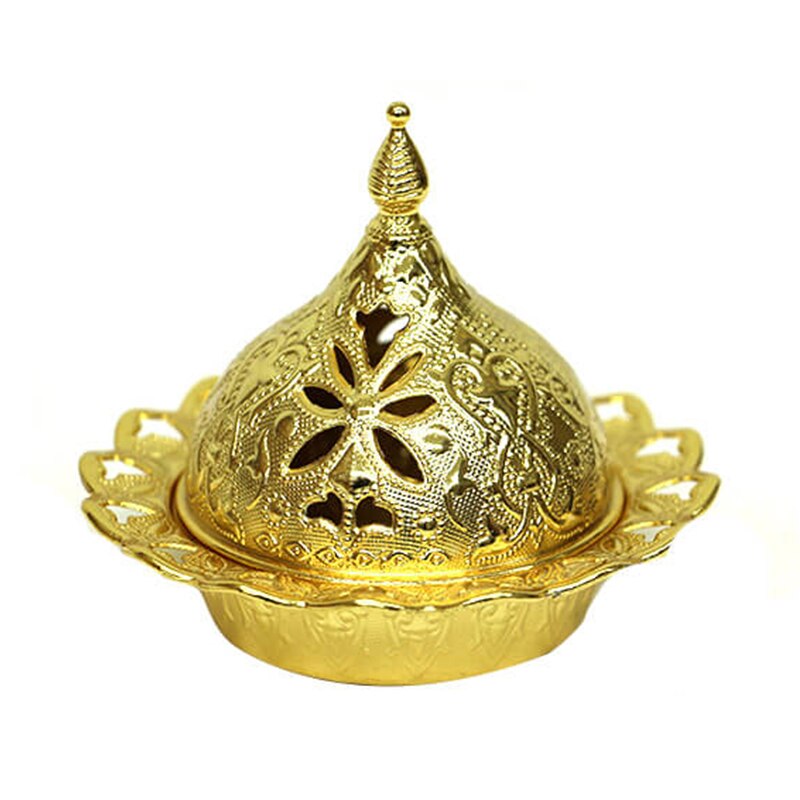 Delight En Suiker Kom Grote Kleine Size Goud Zilver Turkse Decoratieve Authentieke Middeleeuwse Stijl Bruiloft Thuis: Gold (Big Size)