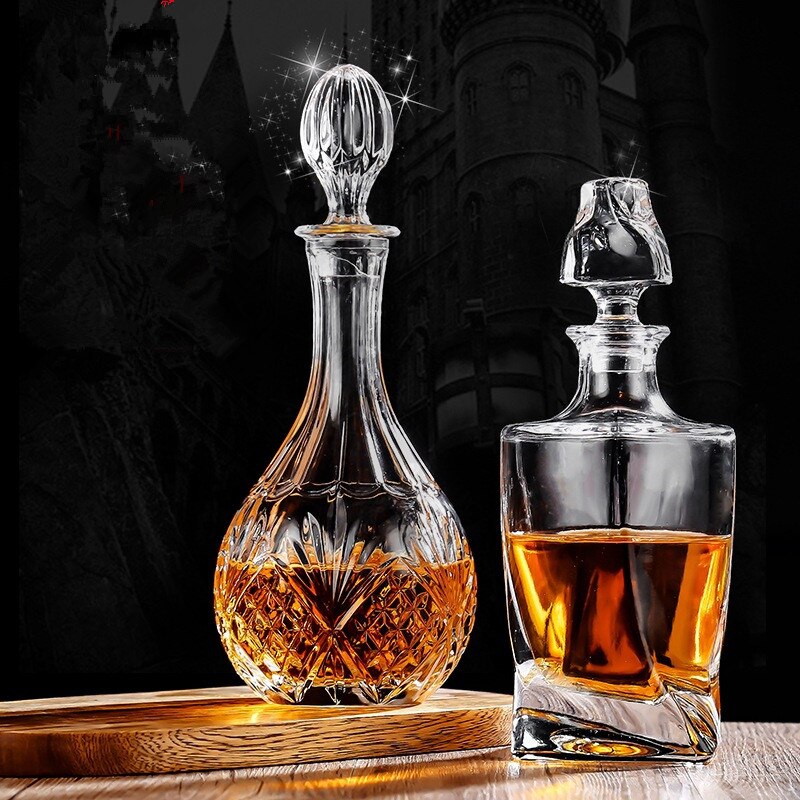 Kristallen Glazen Cup Decanter Set Whisky Karaf Cup Whisky Karaf Fles Wijn Decanter Fles Set