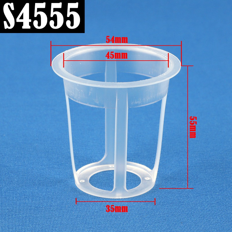 50 stks/partij Hydrocultuur Mand Tuin Groente Grondloze Grow Net Pot Kasplant Kloon Grow Potten Netto Kwekerij Cup: Clear