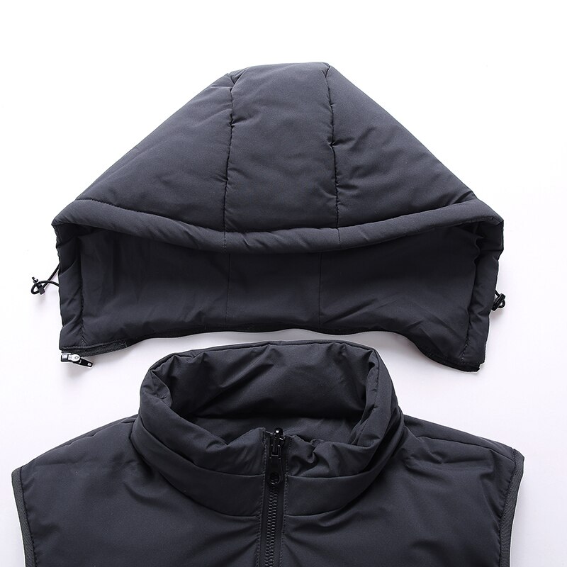 Gilet d'automne et d'hiver à capuche pour jeune homme, beau, coréen, , Double face, pour étudiant