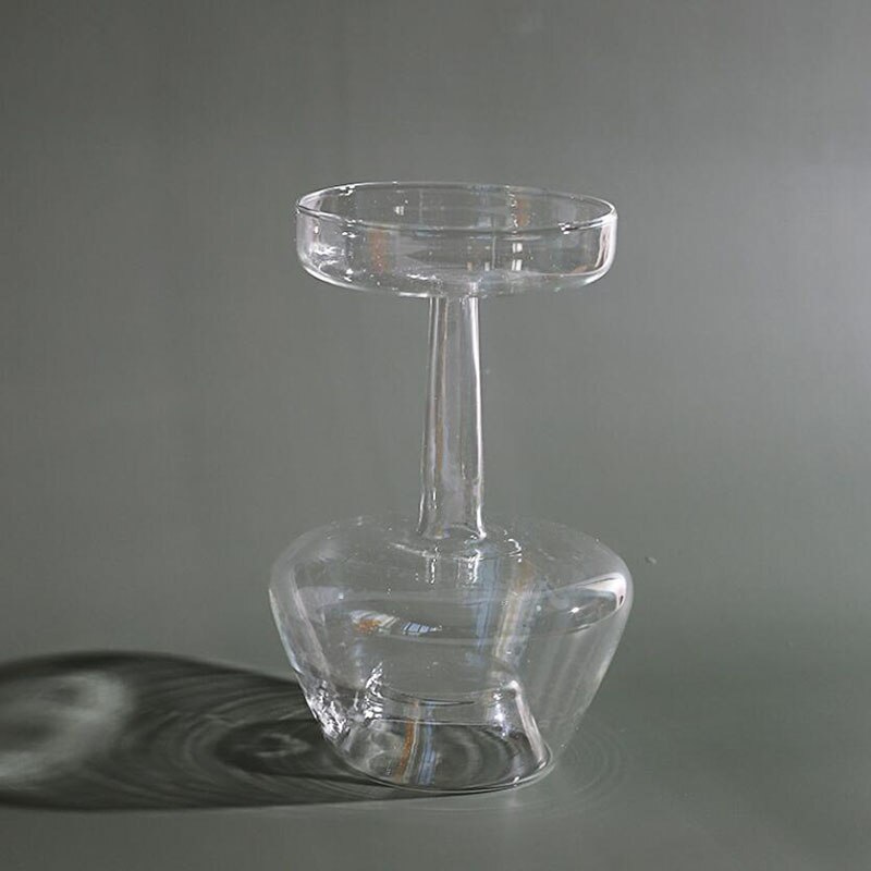 Vase en verre de décoration intérieure, Vase en cristal, plantes hydroponiques modernes, frais européens pour mariages, événements, fêtes créatives: 4- white