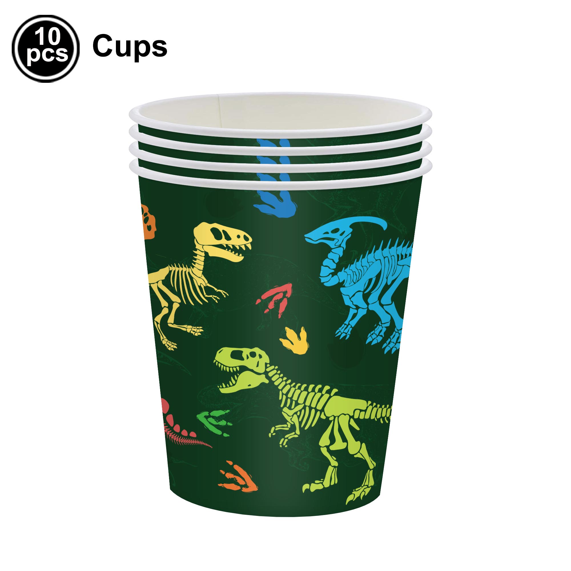 Dinosaur Cake Topper Cute Cartoon Jungle Safari Dino Birthday Cake Decoration Boys Kids Dinosaur Themed Baby Shower Party Supply: Clear