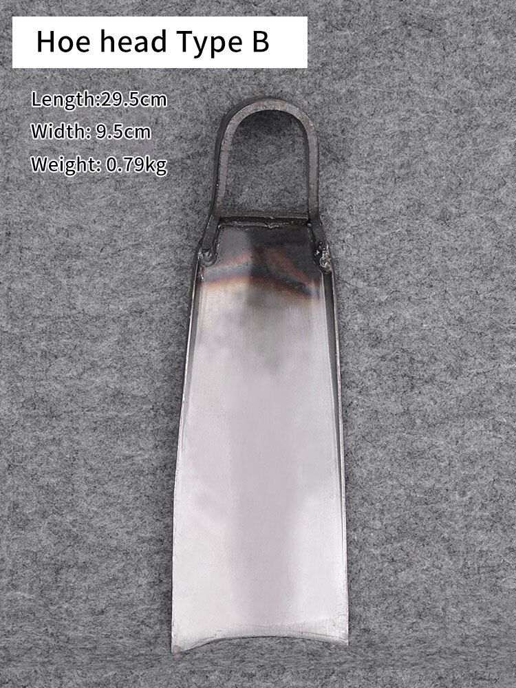 Household Farm Hoe Head Digging Old-fashioned Forging Rail Steel Durable Weeding Land Reclamation And Earth Excavation Tools: B