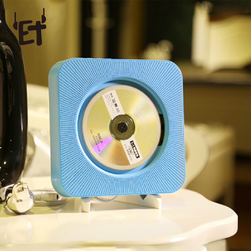 Et cd-afspiller vægmonterede bluetooth musikafspillere med fjernbetjening / 3.5mm hovedtelefonstik/ usb adapter understøtter fm radio  mp3