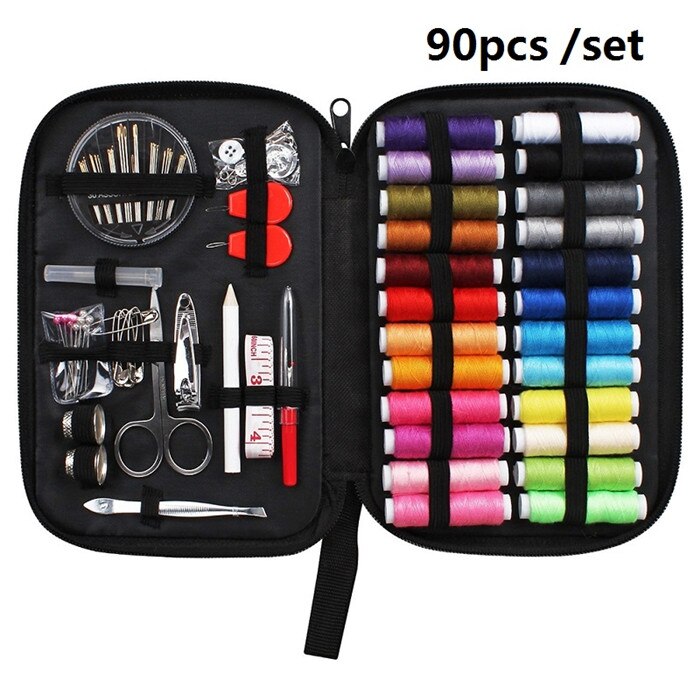 Sewing Kits Portable DIY Multi-function Sewing Box Set for Hand Knitting Quilting Stitching Embroidery Thread Sewing Accessories: E